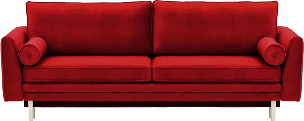 Schlafsofa mit Bettkasten Cornelia-Velluto 7-white