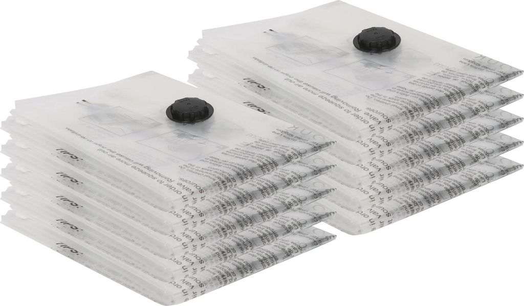 Harbour Housewares Vakuum-Aufbewahrungsbeutel – Mittel (50 x 70 cm) – Weiß – 10er-Pack