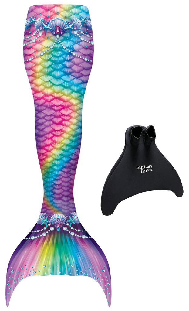 Fin Fun Meerjungfrau FANTASY RAINBOW HEAVEN L/XL
