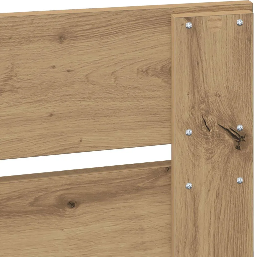 Testiera con Ripiani 140 cm in Legno Massello di Pino