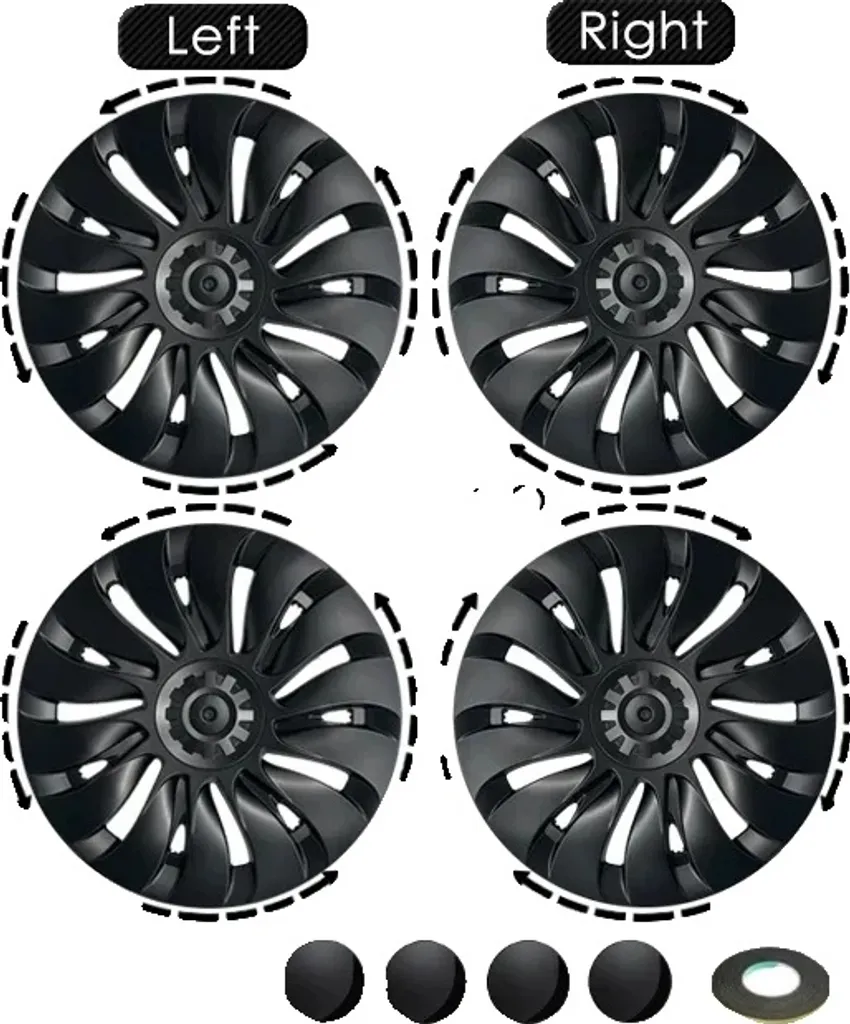 Enjoliveurs de Roue 19 Pouces pour Tesla Model Y - Style Sport