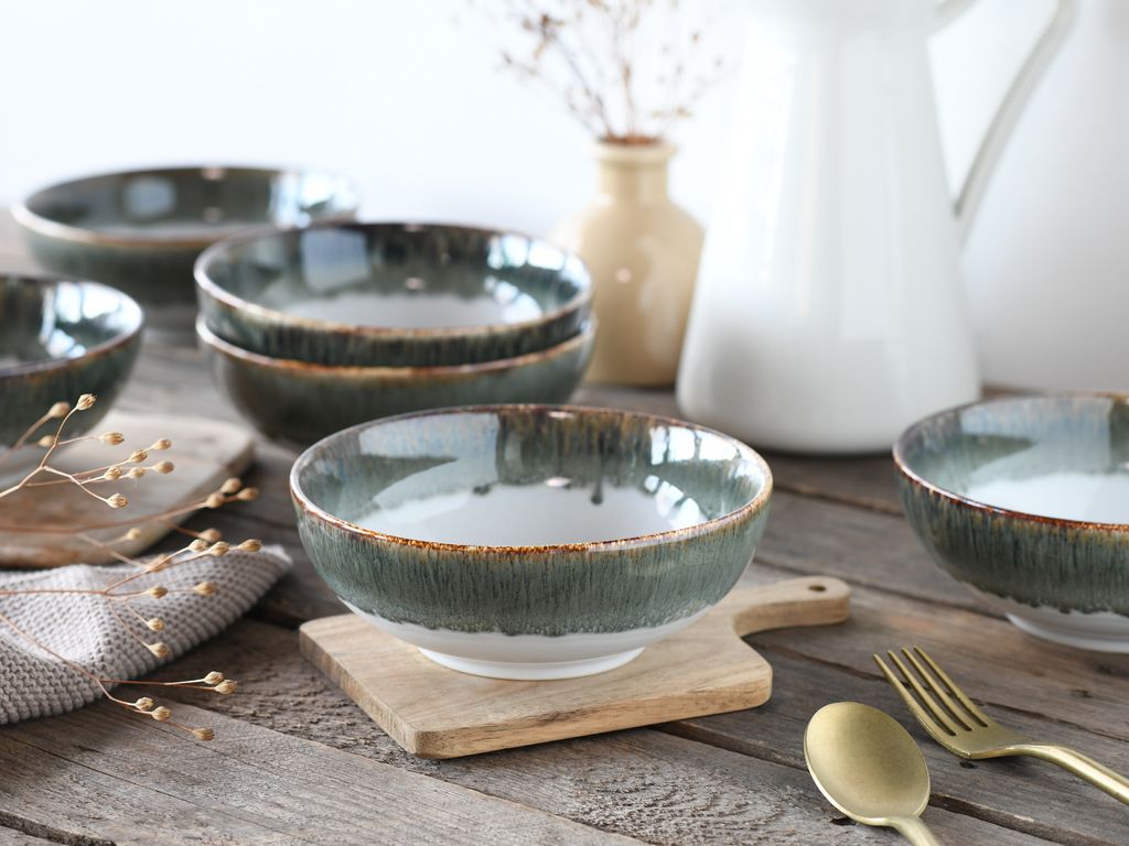CreaTable, 24225, Cascade Bunt, Bowl Set 12-tlg, Steinzeug Produktbild 5