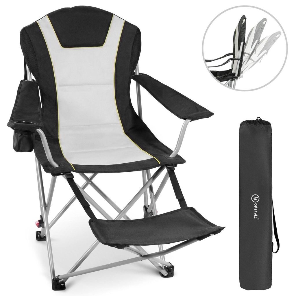Campingstuhl mit Fußstütze – 2-in-1 Klappstuhl für Camping, Produktbild 