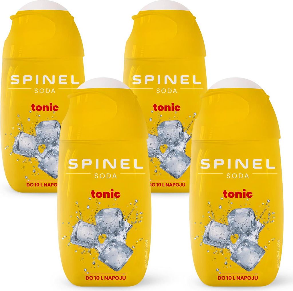 Spinel Soda Tonic Sirup 65ml, 4 Stück für SodaStream Wassersprudler