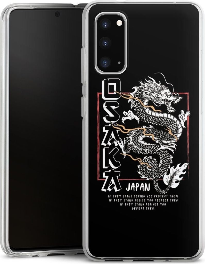 DeinDesign Handyhülle für Samsung Galaxy S20 Silikon Hülle Case Smartphone Schutzhülle Drache Japan Meer