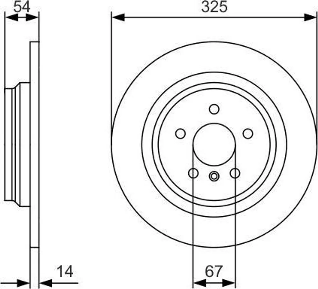 Disque de frein arrière Bosch pour Mercedes Classe M W166 série OE