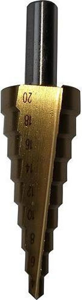 Bohrer Strend Pro Stufenbohrer SD41, 4-20 mm, TiN, HSS gerade, für Metall