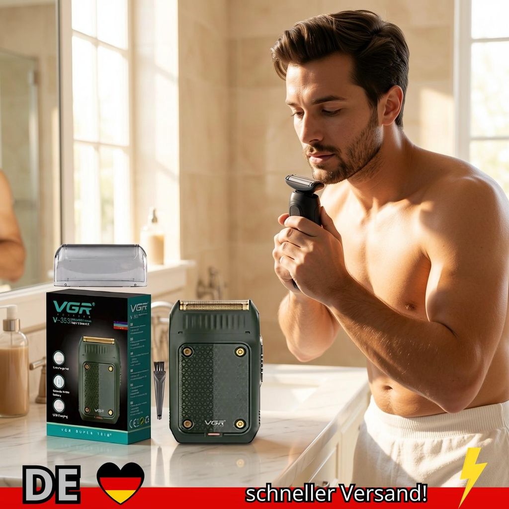 VGR V-353 Elektrischer Rasierer Professionell Tragbar