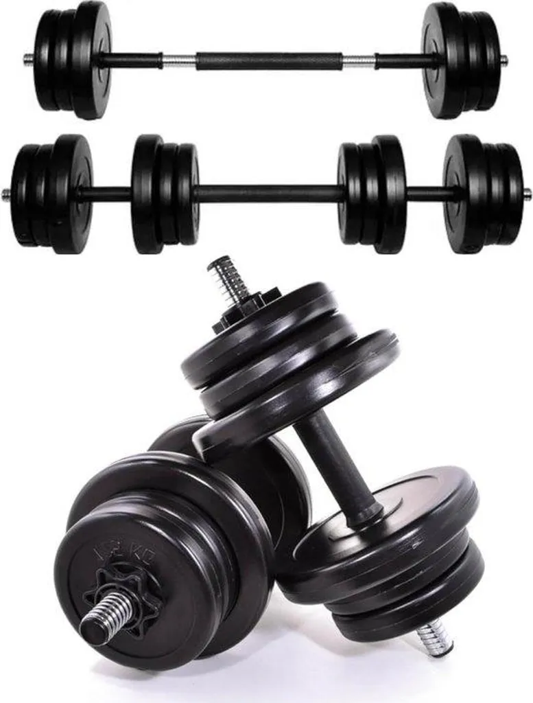 Haltères de musculation 14 kg pour femme rose matériel sport maison