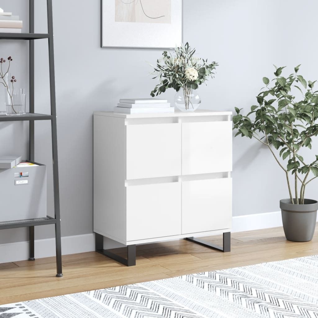 Maison Exclusive - Sideboard Hochglanz-Weiß 60x35x70 cm Holzwerkstoff