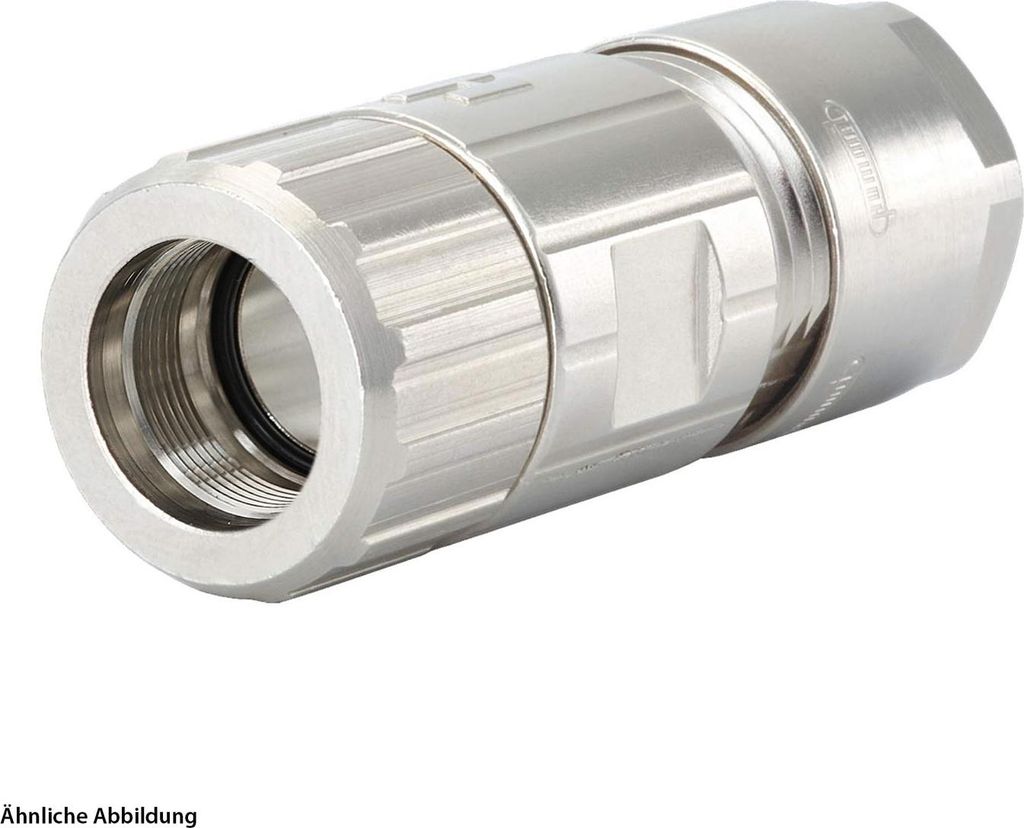 HUMMEL M12 Power Kabelsteckverbinder für Buchseneinsatz gerade Kabelabgang gerade, Klemmbereich 3,0mm - 6,0mm Farbe