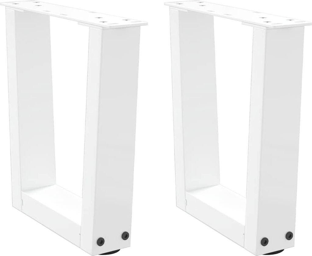 Couchtischbeine V-Form 2 Stück Weiß 40x(30-31,3) cm Stahl