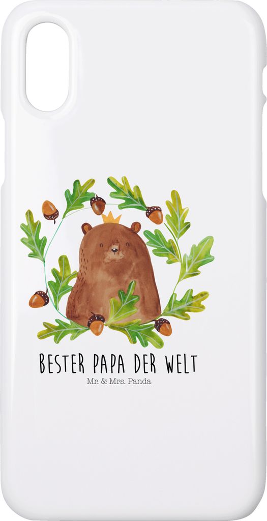 Mr. & Mrs. Panda Iphone 10 Handyhülle Bär König - Weiß - Produktbild 