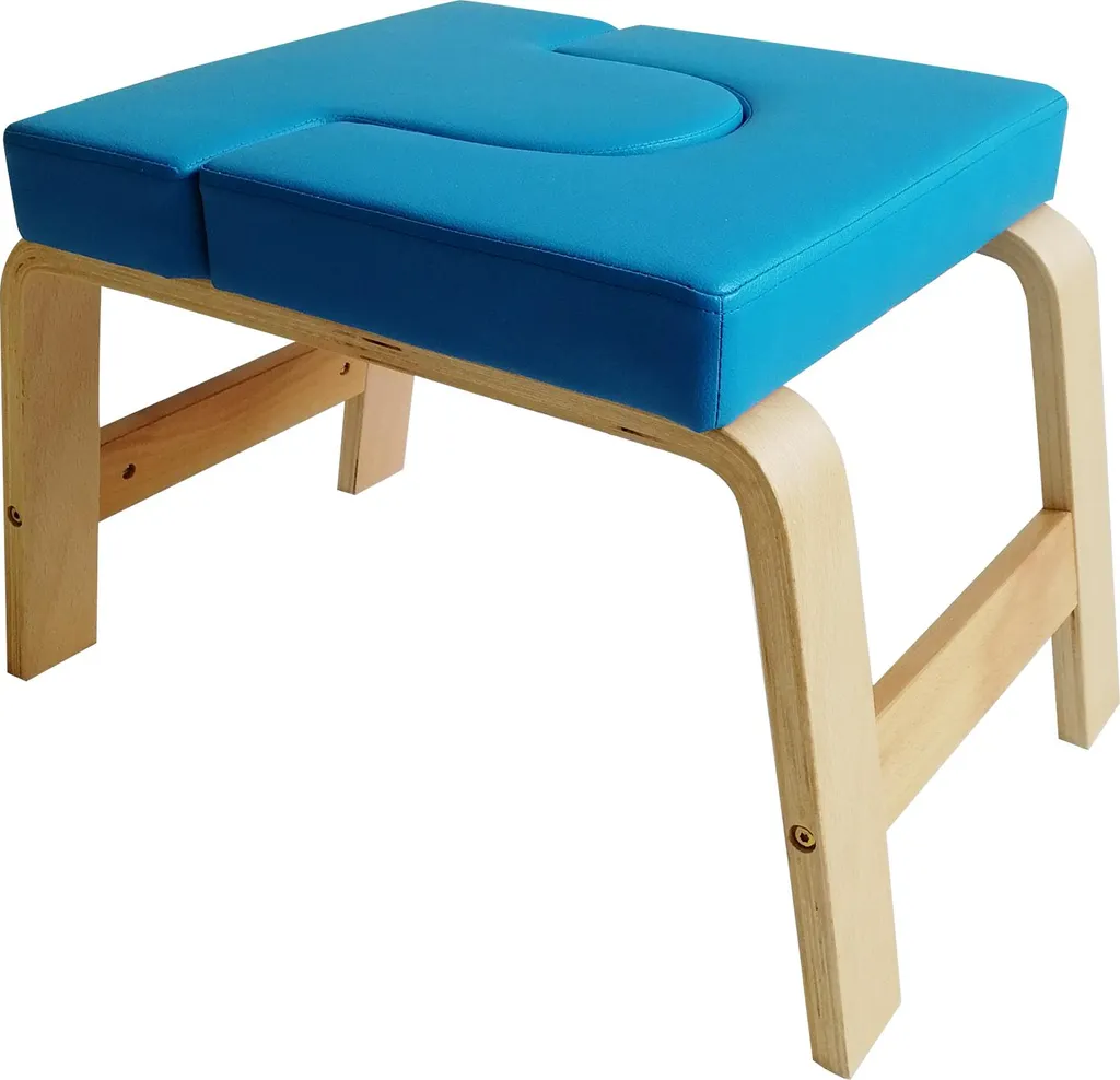 Banc de yoga bois massif pour entraînement à domicile et fitness nomade