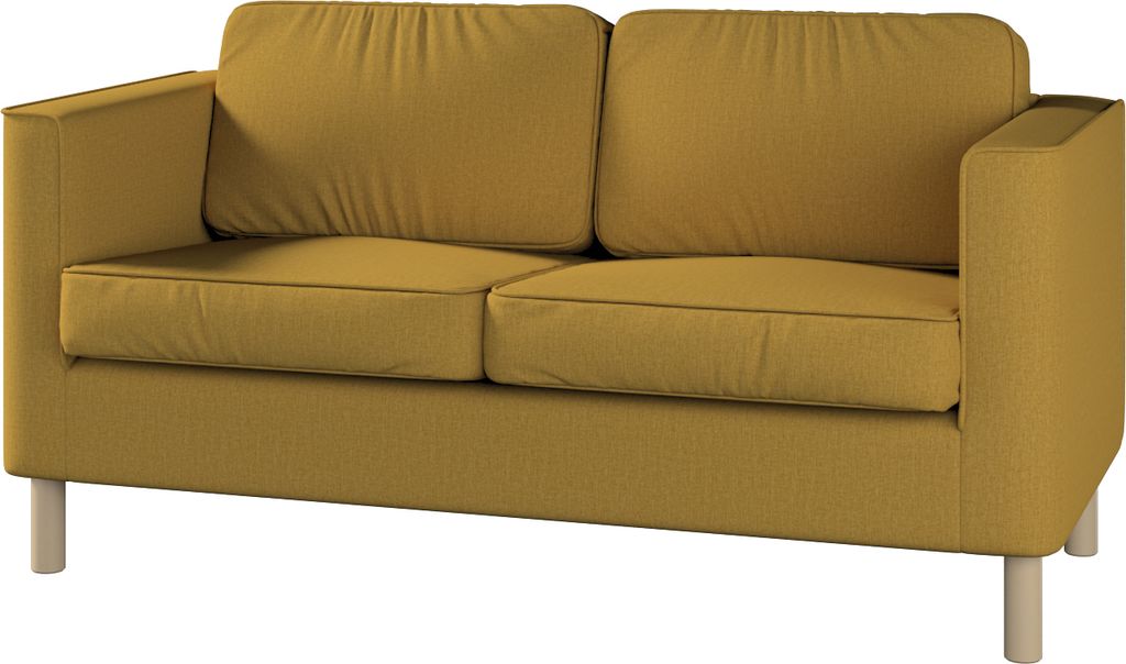 Dekoria Bezug für Pärup 2-Sitzer Sofa, senfgelb, 165 x 80 x 86