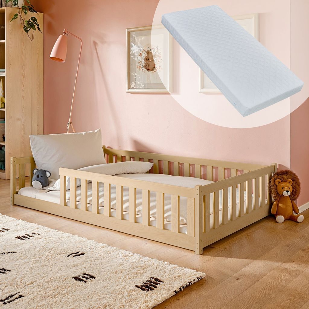 Detská posteľ poschodová posteľ 120x200 cm posteľ s Obrázok produktu 