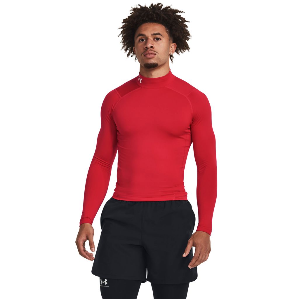 Under Armour Ua Cg Armour Comp Mock - red, Größe:S Produktbild 