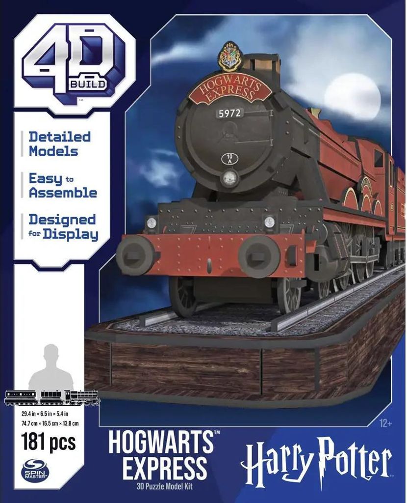 Harry Potter : 4D Build - Poudlard Express 3D Puzzle Image du produit 