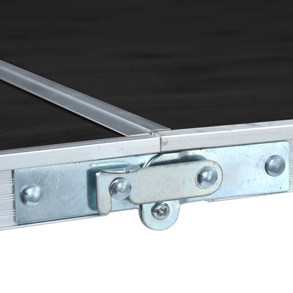 Grande Table de Camping 180x60 cm Aluminium Léger et Pliable en Valise