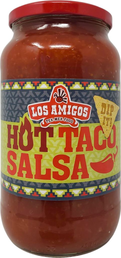 Los Amigos Tex Mex Sauce Hot Taco Salsa 950ml Glas Dip Produktbild 