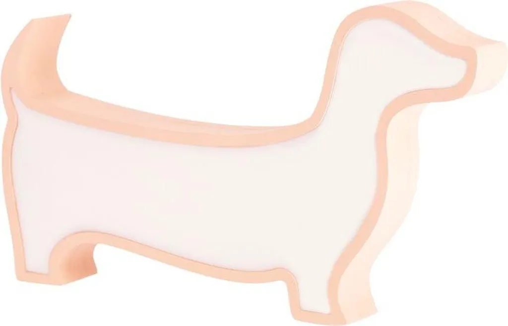 Veilleuse murale DOG rose pour chambre bébé - Décoration LED 12W douce