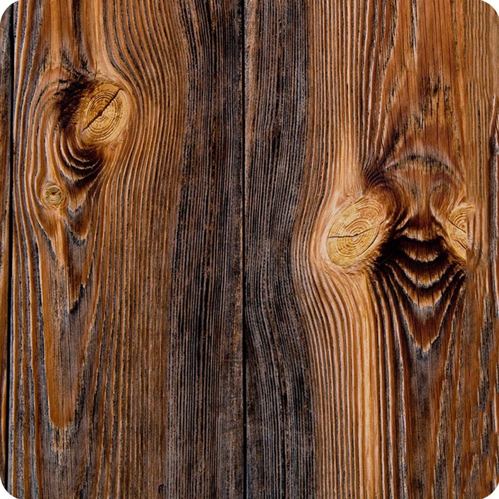 Bertoni Quadratische Tischunterlage - Langlebige, praktische und stilvolle Filz-Tischunterlage mit HD-Druck - HOLZ - 33 cm x 33 cm