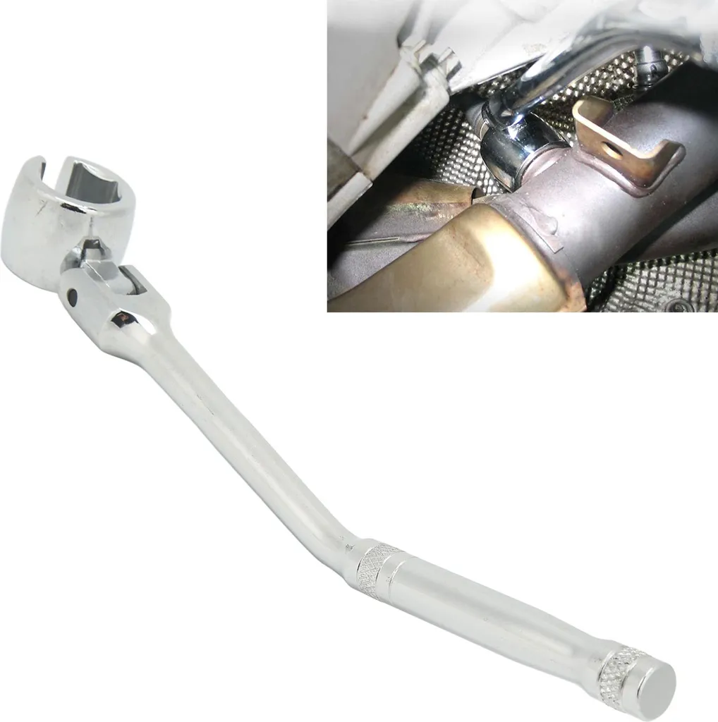 Chiave Professionale per Sonda Lambda - Acciaio Cr-V Snodo 180° - 1
