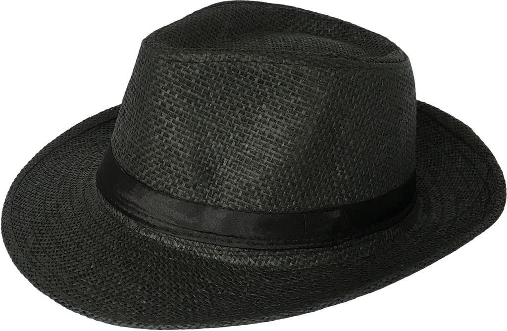Panama Hut Bogart Strohhut Schwarz 60