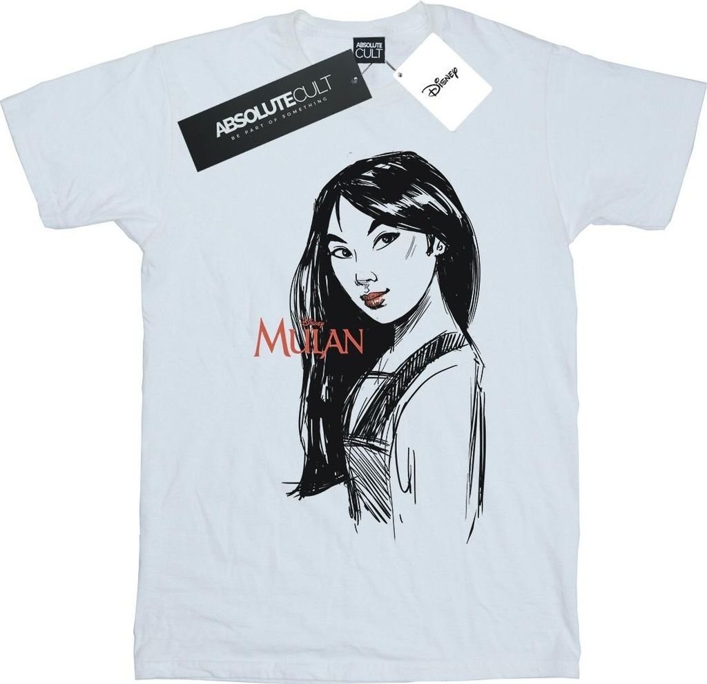 Disney - "Sketch" T-Shirt für Damen BI42899 (S) (Weiß)