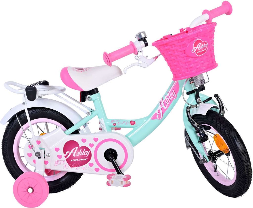 TPFSports Ashley Kinderfahrrad - Mädchen - 12 Zoll - Rücktritt + Handbremse - Grün