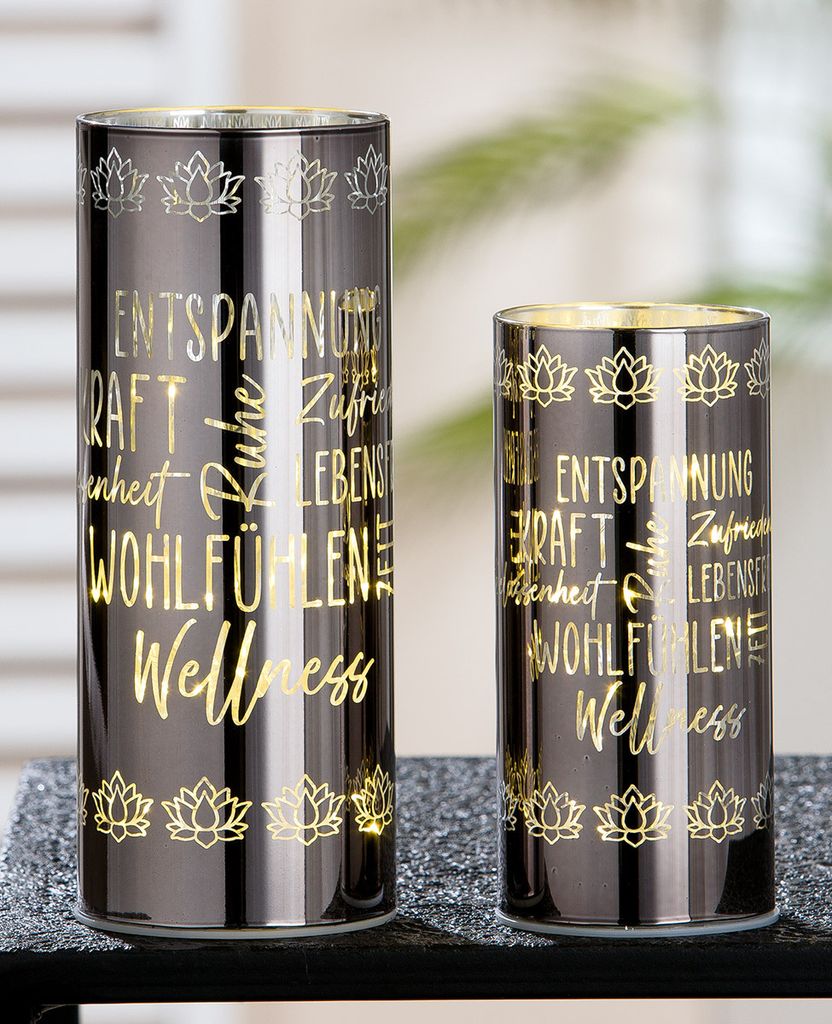 Gilde LED-Leuchter "Achtsamkeit" H.15cm 40934