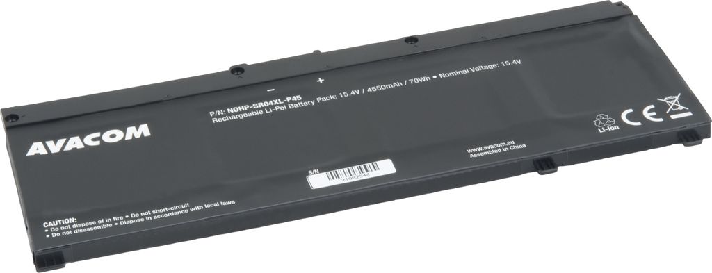 Avacom Akku für HP OMEN 15-ce Serie, Li-Pol, 15.4V, 4550mAh, 70Wh, NOHP-SR04XL-P45