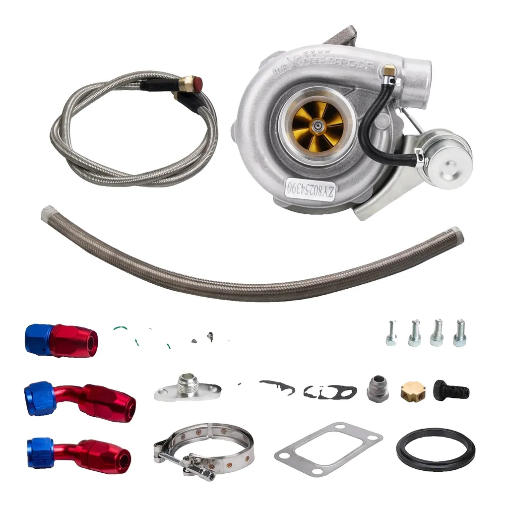 Turbo-chargeur universel 63 A/R avec bride en bande V performance brute