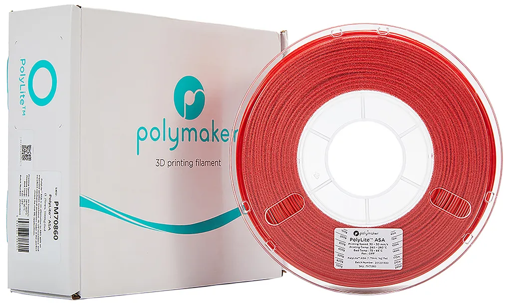 Filamento ASA Giallo Polymaker PolyLite 1.75mm per Stampe UV-Resistant - 12