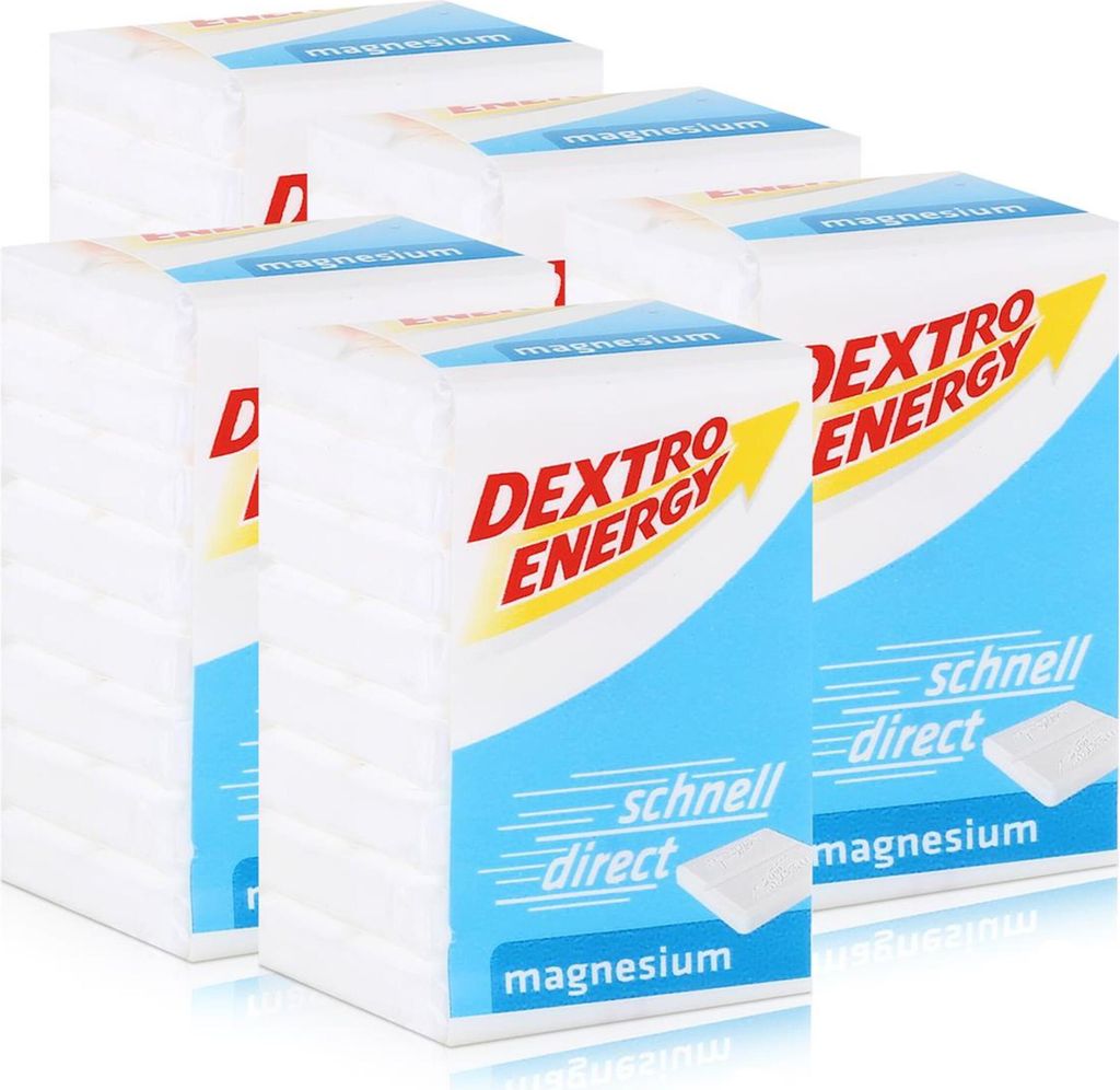 Dextro Energy Traubenzucker Magnesium 46g (5er Pack)