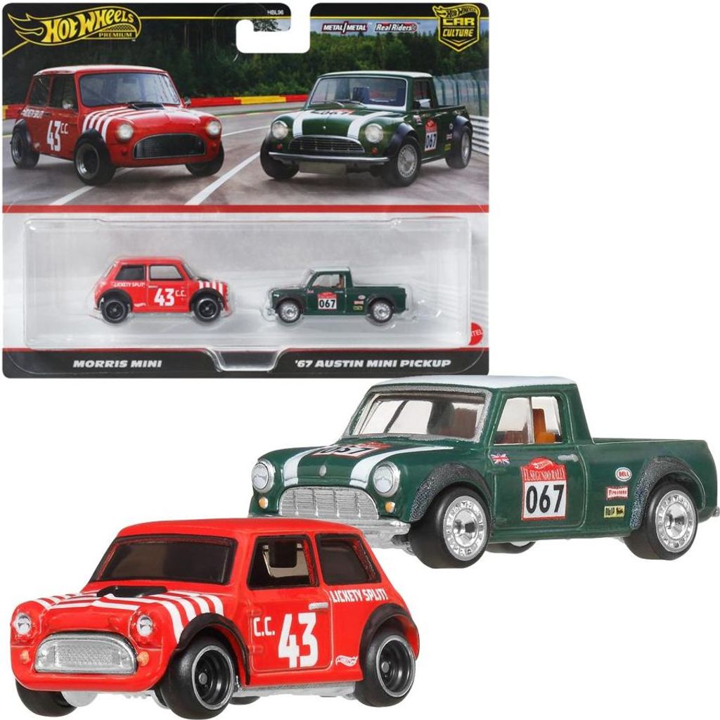 Mattel Hot Wheels Premium Car Culture 2er-Pack, Spielzeugautos für erwachsene Sammler