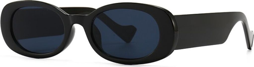 VeyRey Sonnenbrille Gudmar Oval Schwarz gläser Schwarz