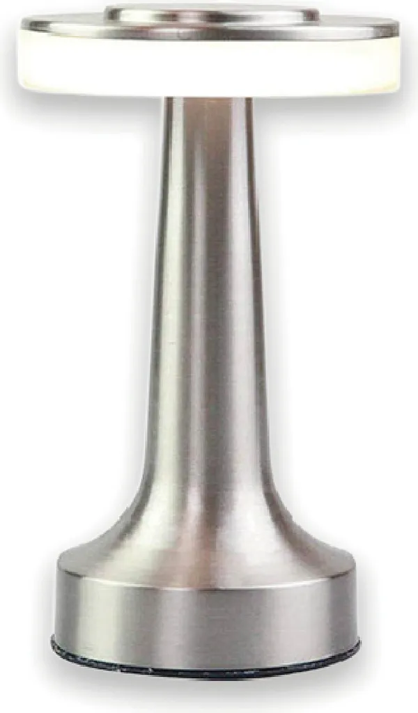 Lampada LED Touch Beau Argento - H21 Ø9 - Efficienza Luxury