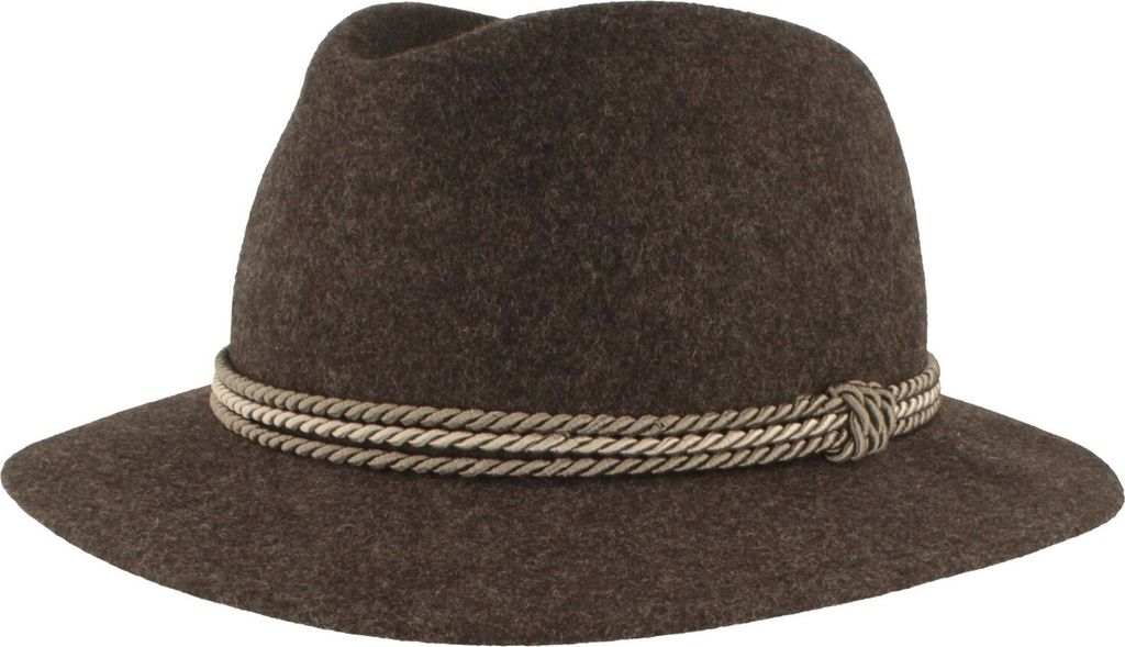 Legerer Trachtentraveller mit 3-fach Kordel von Hut-Breiter, grau, Gr. 56
