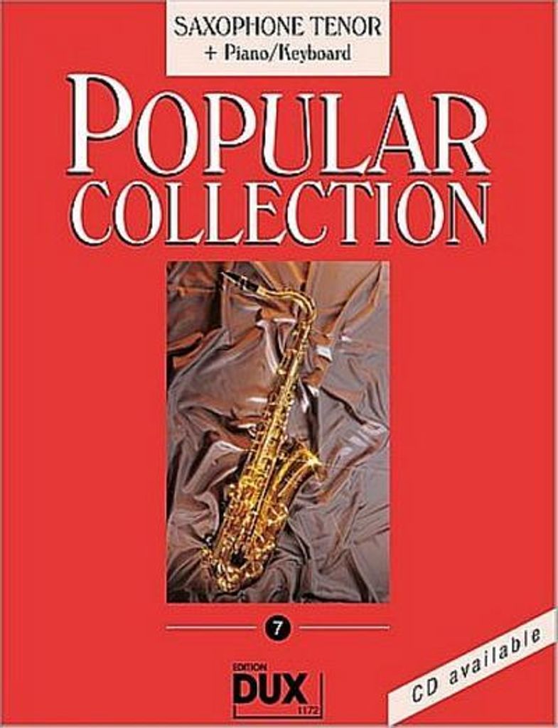 Popular Collection 7. Saxophone Tenor + Piano / Keyboard