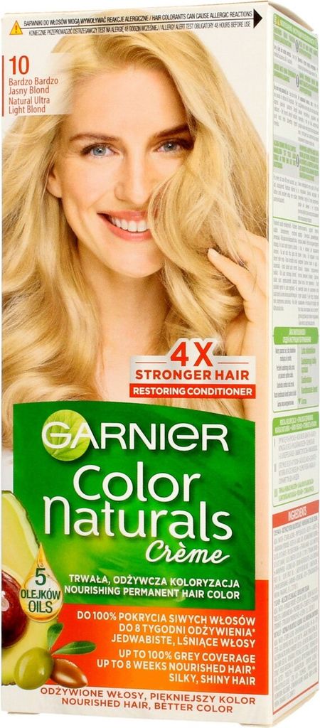 GARNIER Color Naturals Haarfarbe 10 Sehr helles Blond Produktbild 