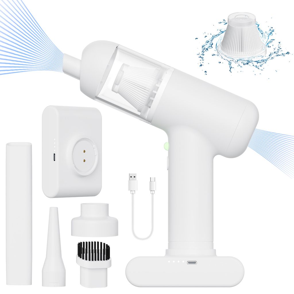 HDeye mini akumulátorový vysávač do auta 3 v 1, 11 kPa, Obrázok produktu 
