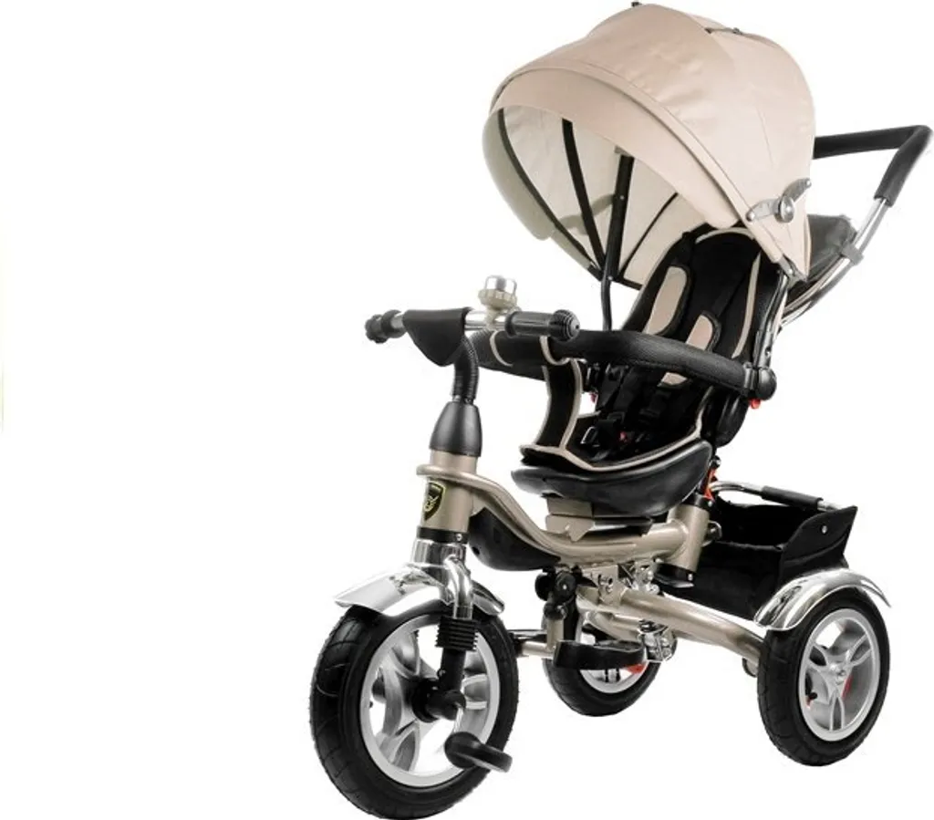 Tricycle PRO600 Crème - Vélo évolutif 6 en 1 pour Bébé et Enfant