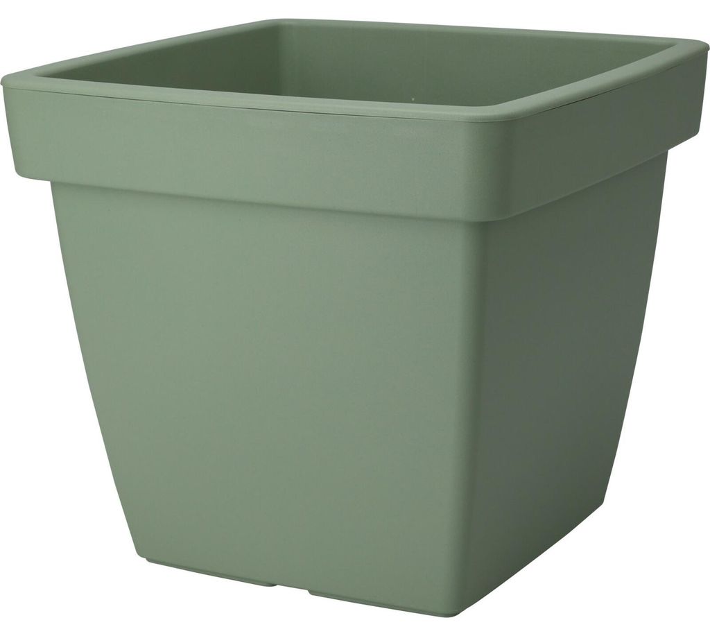 Pro Garden Pflanztopf/Blumentopf Square Classic - Kunststoff - grun - D39 x H35 cm