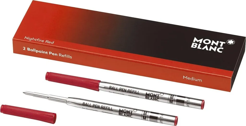 Montblanc 124516 Recharge pour Stylo à Bille M Nightfire Red x2