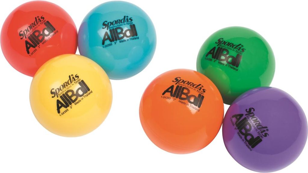 Spordas Spielball Set Megaform 6 farbige All Balls 15,2cm