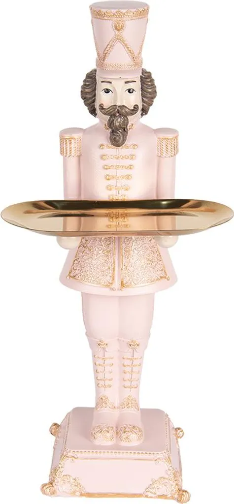 Casse-Noisette Rose pour Déco Sapin et Table Noël - Figurine 40 cm Chic