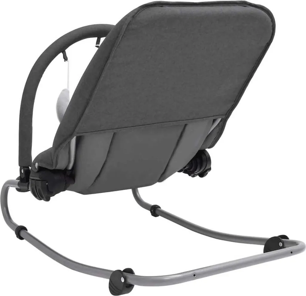 Transat pour bébé gris anthracite - Balancelle inclinable structure acier - 4