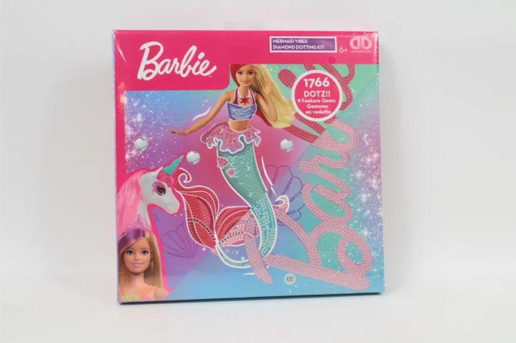 Kit Créatif Diamond Dotz Barbie Sirène 28729 pour Enfant dès 8 Ans