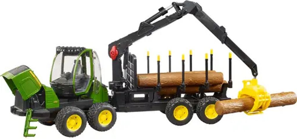 Bruder 02133 - John Deere 1210E bagr s drapákem na dřevo, Obrázek produktu 22
